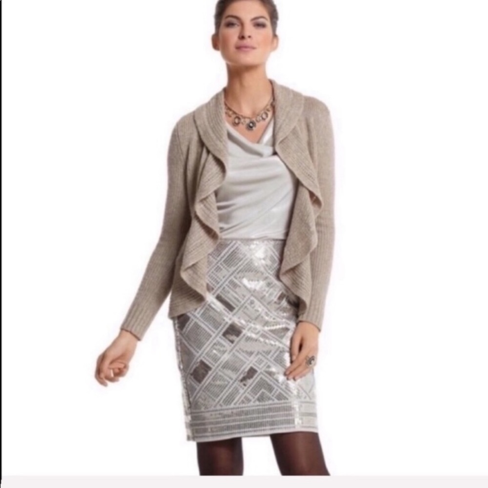 NWT White House Black Market SEQUINED PENCIL SKIRT